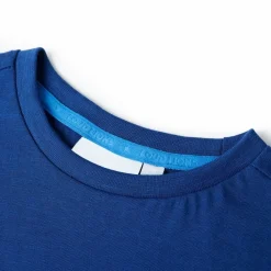 Vêtements & Accessoires-vidaXL T-shirt pour enfants foncé 128 Bleu