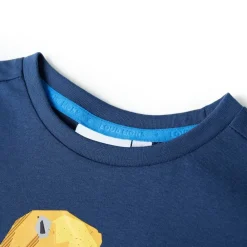 vidaXL T-shirt pour enfants foncé 116