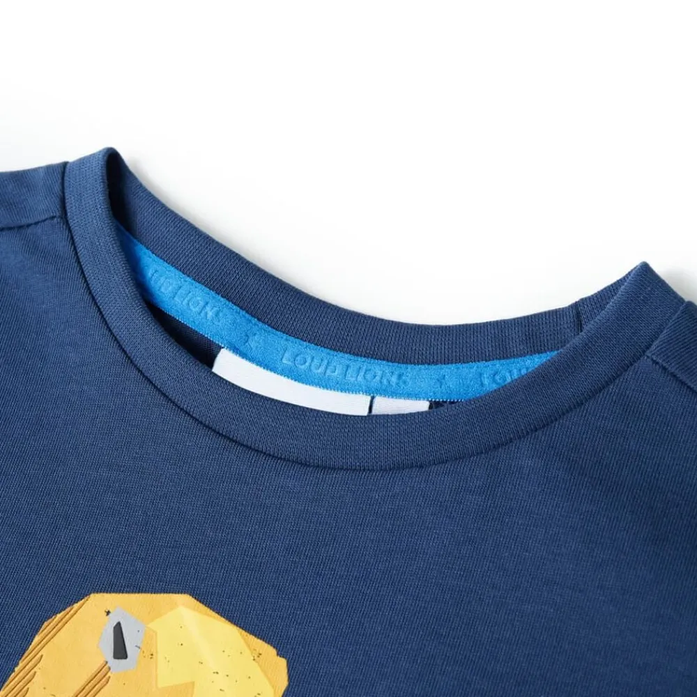 vidaXL T-shirt pour enfants foncé 116