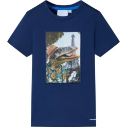 vidaXL T-shirt pour enfants foncé 116
