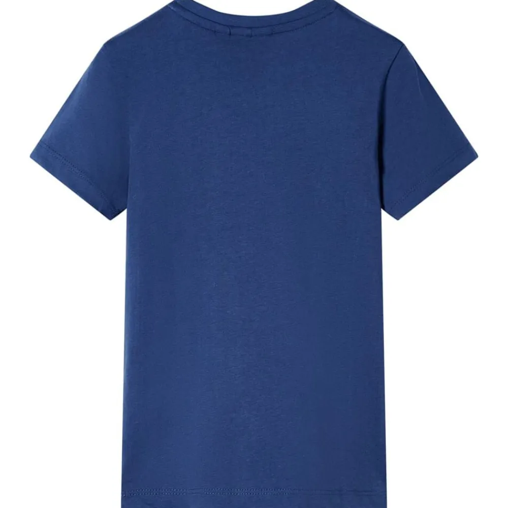 Vêtements & Accessoires-vidaXL T-shirt pour enfants bleu foncé 92