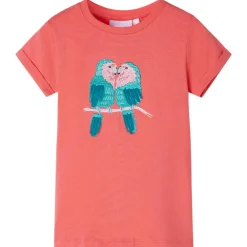 Vêtements & Accessoires-vidaXL T-shirt pour enfants 104 Corail