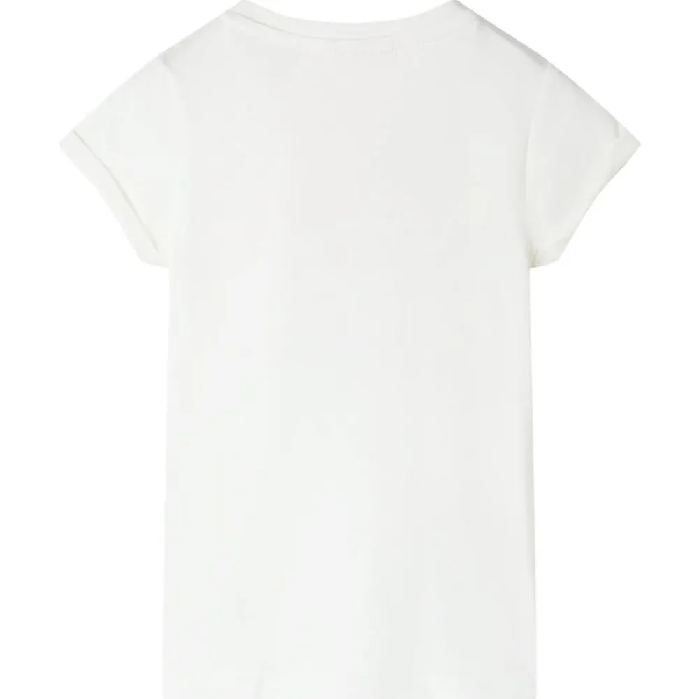 vidaXL T-shirt pour enfants écru 104