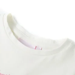 Vêtements & Accessoires-vidaXL T-shirt pour enfants écru 140 Écru