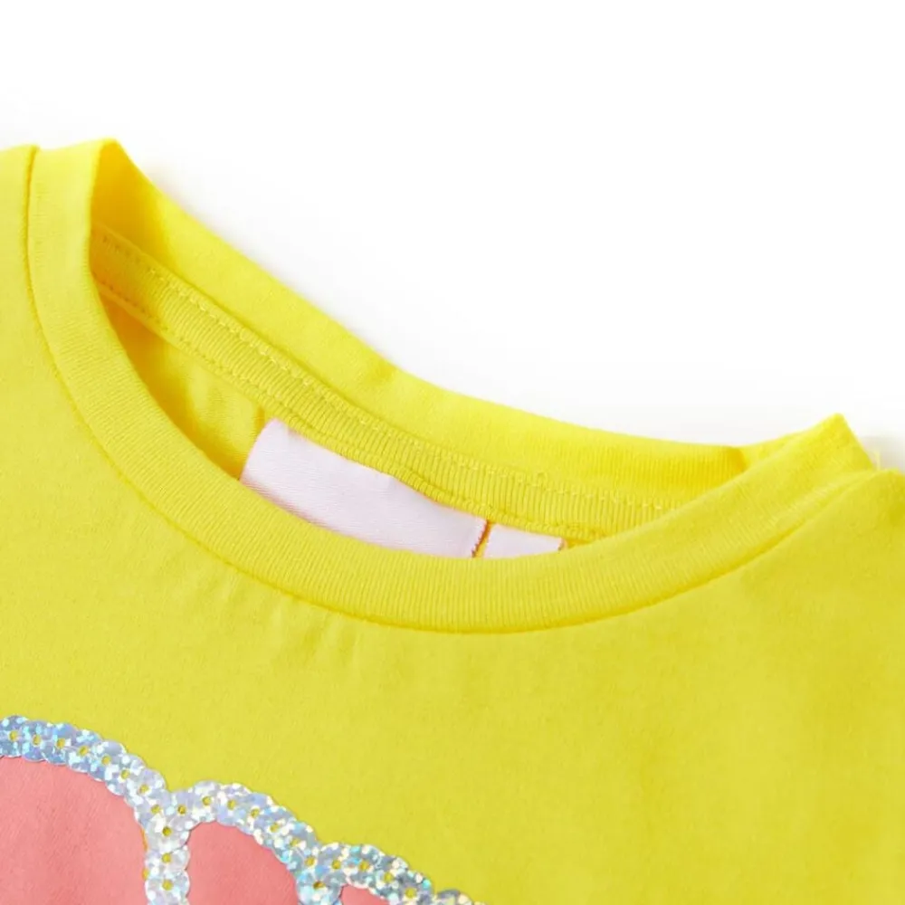 Vêtements & Accessoires-vidaXL T-shirt pour enfants 104 Jaune