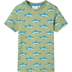 Vêtements & Accessoires-vidaXL T-shirt pour enfants clair 104 Kaki