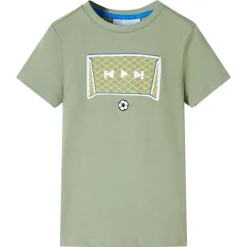 Vêtements & Accessoires-vidaXL T-shirt pour enfants clair 116 Kaki