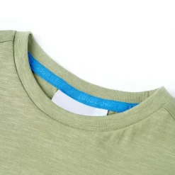 Vêtements & Accessoires-vidaXL T-shirt pour enfants clair 116 Kaki