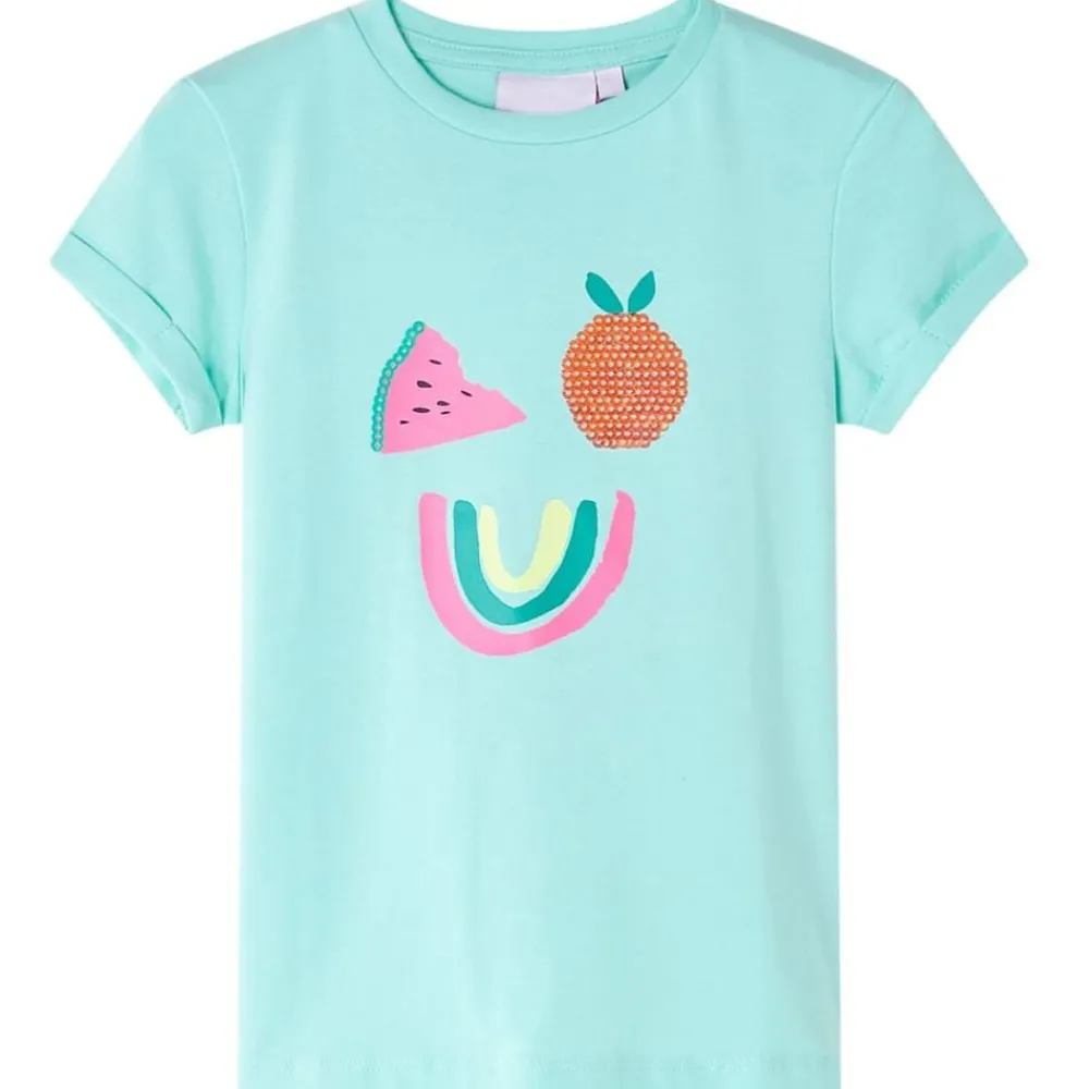vidaXL T-shirt pour enfants clair 128