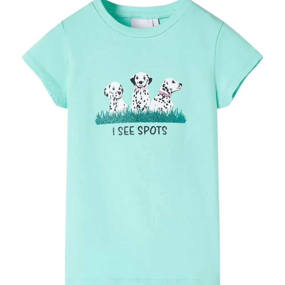 Vêtements & Accessoires-vidaXL T-shirt pour enfants claire 116 Menthe