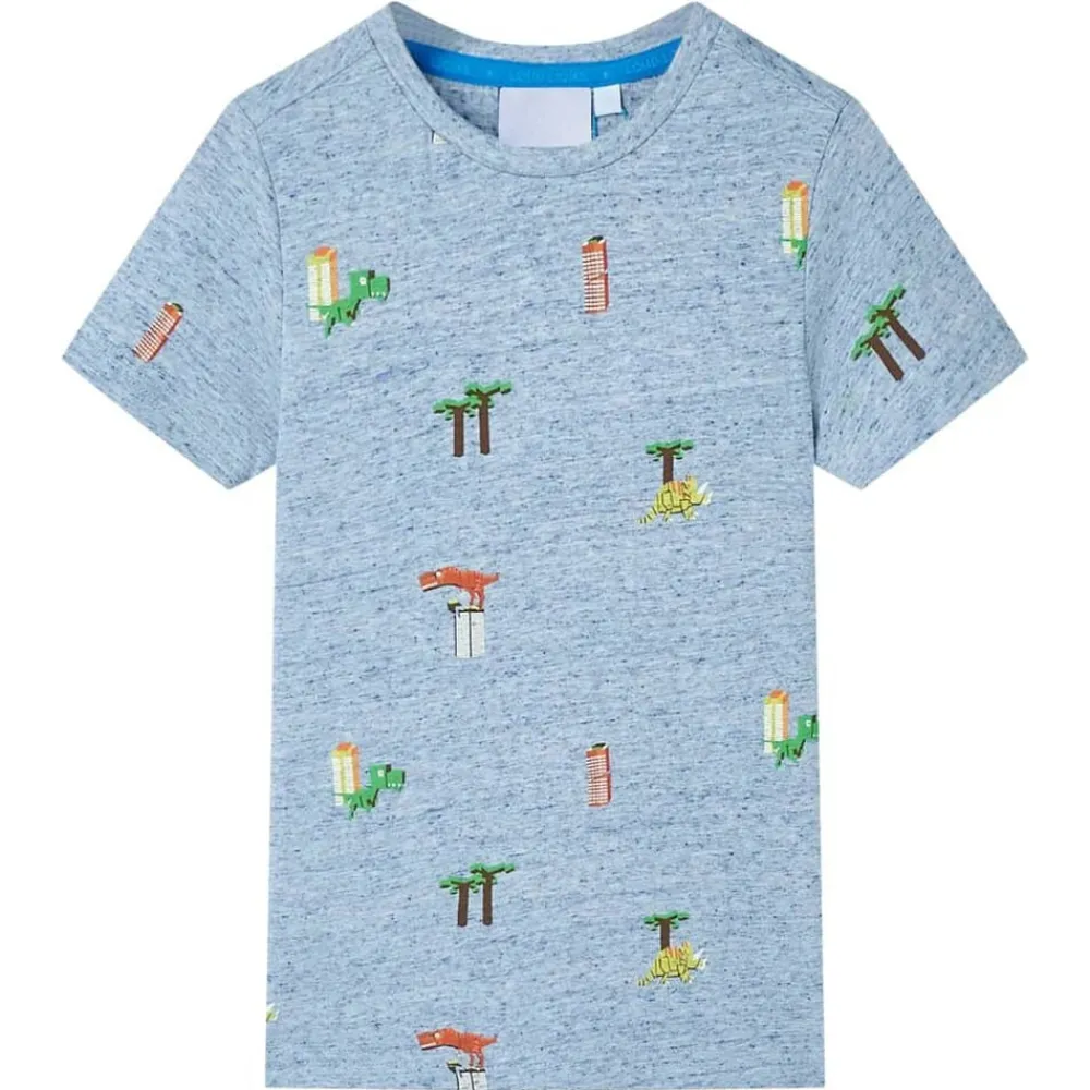 Vêtements & Accessoires-vidaXL T-shirt pour enfants mélange de 104 Bleu