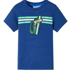 Vêtements & Accessoires-vidaXL T-shirt pour enfants mélange de bleu foncé 128
