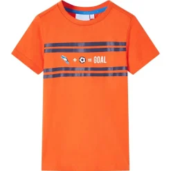 Vêtements & Accessoires-vidaXL T-shirt pour enfants foncé 116 Orange