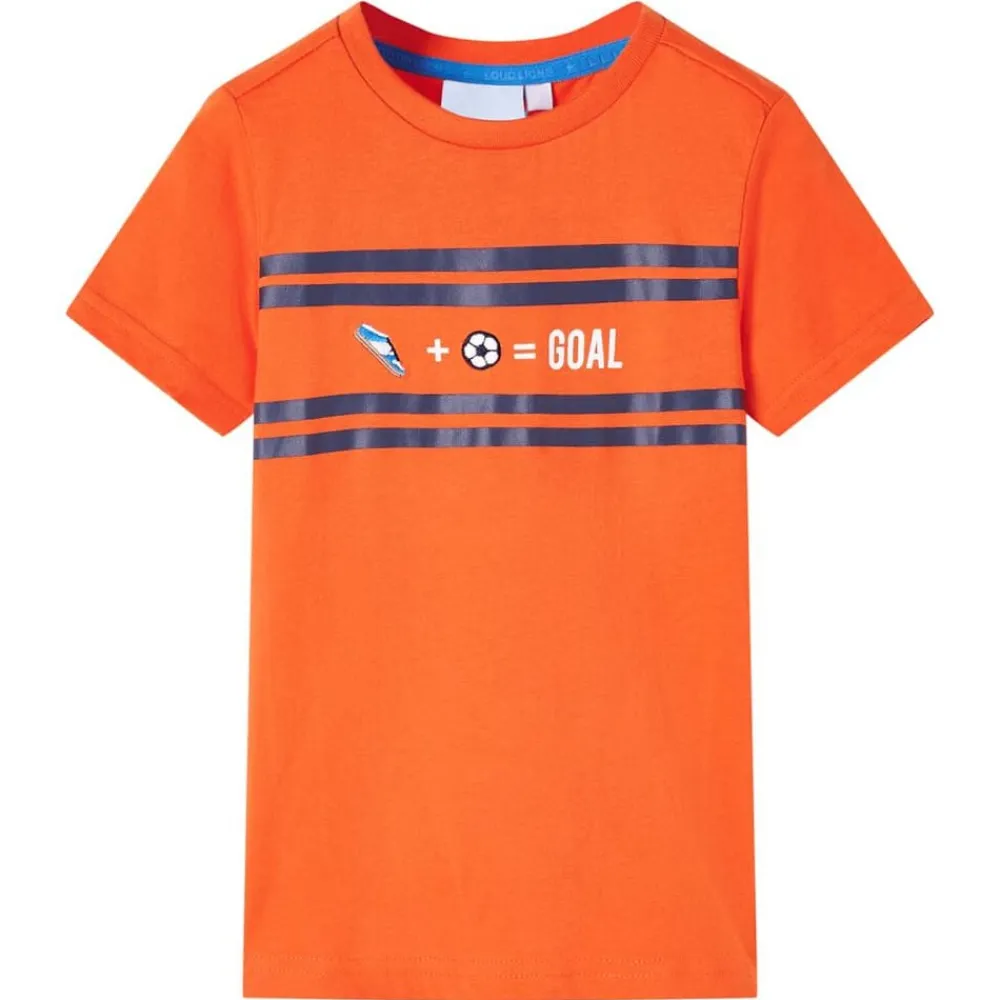 Vêtements & Accessoires-vidaXL T-shirt pour enfants foncé 116 Orange