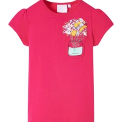 Vêtements & Accessoires-vidaXL T-shirt pour enfants vif 116 Rose
