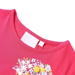 Vêtements & Accessoires-vidaXL T-shirt pour enfants vif 116 Rose