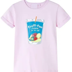 vidaXL T-shirt pour enfants pâle 116