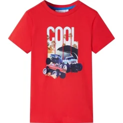 Vêtements & Accessoires-vidaXL T-shirt pour enfants 104 Rouge