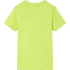 Vêtements & Accessoires-vidaXL T-shirt pour enfants vert citron 116 Citron vert