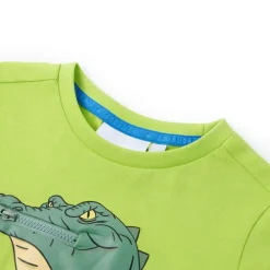 Vêtements & Accessoires-vidaXL T-shirt pour enfants vert citron 116 Citron vert