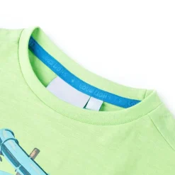 Vêtements & Accessoires-vidaXL T-shirt pour enfants fluo 116 Vert