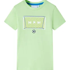 Vêtements & Accessoires-vidaXL T-shirt pour enfants vert citron 140 Citron vert