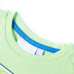 Vêtements & Accessoires-vidaXL T-shirt pour enfants vert citron 140 Citron vert