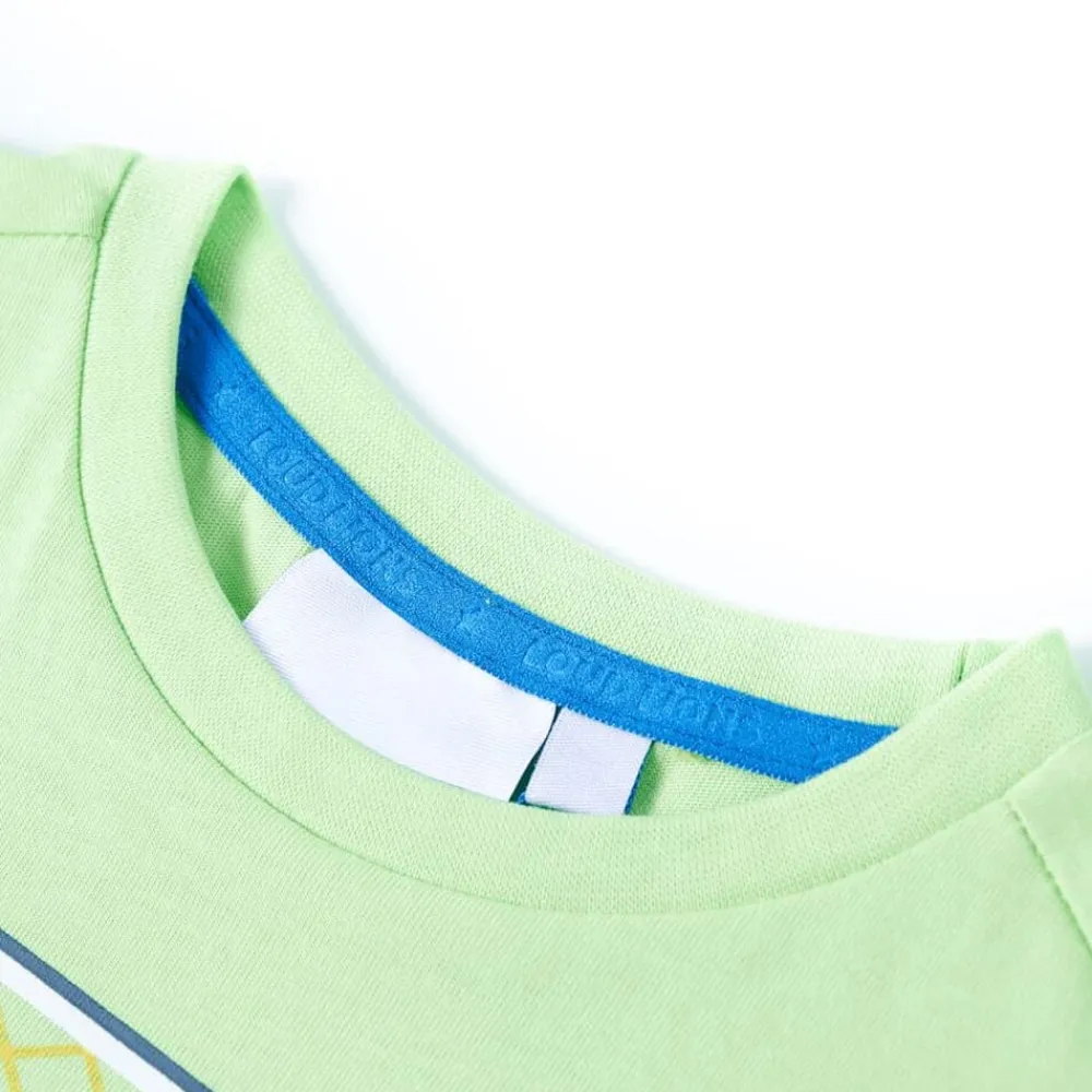 Vêtements & Accessoires-vidaXL T-shirt pour enfants vert citron 140 Citron vert