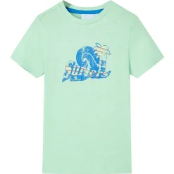 Vêtements & Accessoires-vidaXL T-shirt pour enfants vert clair 128