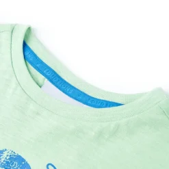 Vêtements & Accessoires-vidaXL T-shirt pour enfants vert clair 128