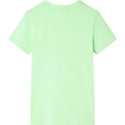 Vêtements & Accessoires-vidaXL T-shirt pour enfants néon 128 Vert