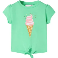 Vêtements & Accessoires-vidaXL T-shirt pour enfants clair 104 Vert