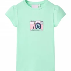 Vêtements & Accessoires-vidaXL T-shirt pour enfants vif 116 Vert