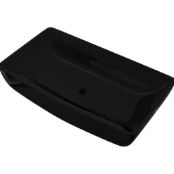 Plomberie-vidaXL Vasque rectangulaire céramique pour salle de bain Noir