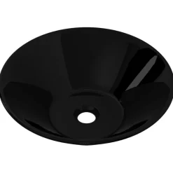 vidaXL Vasque rond céramique pour salle de bain