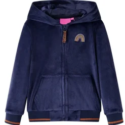 Vêtements & Accessoires-vidaXL Veste à capuche pour enfants bleu marine 92