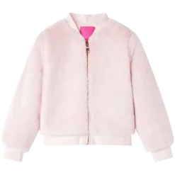 Vêtements & Accessoires-vidaXL Veste pour enfants fausse fourrure rose douce 92
