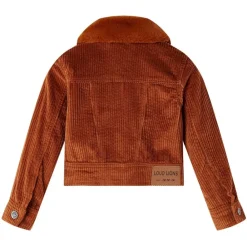 Vêtements & Accessoires-vidaXL Veste pour enfants velours côtelé cognac 92