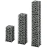 vidaXL 3 gabions en fil galvanisé