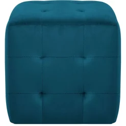 vidaXL 2 pcs Poufs 30 x 30 x 30 cm Tissu velours
