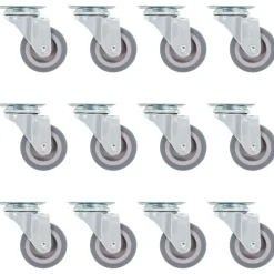 vidaXL 12 pcs Roulettes pivotantes 50 mm