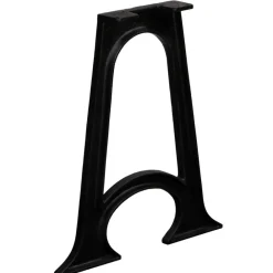Accessoires Pour Tables-vidaXL 2 pieds de table de salle à manger Base voûtée Cadre en A Fonte