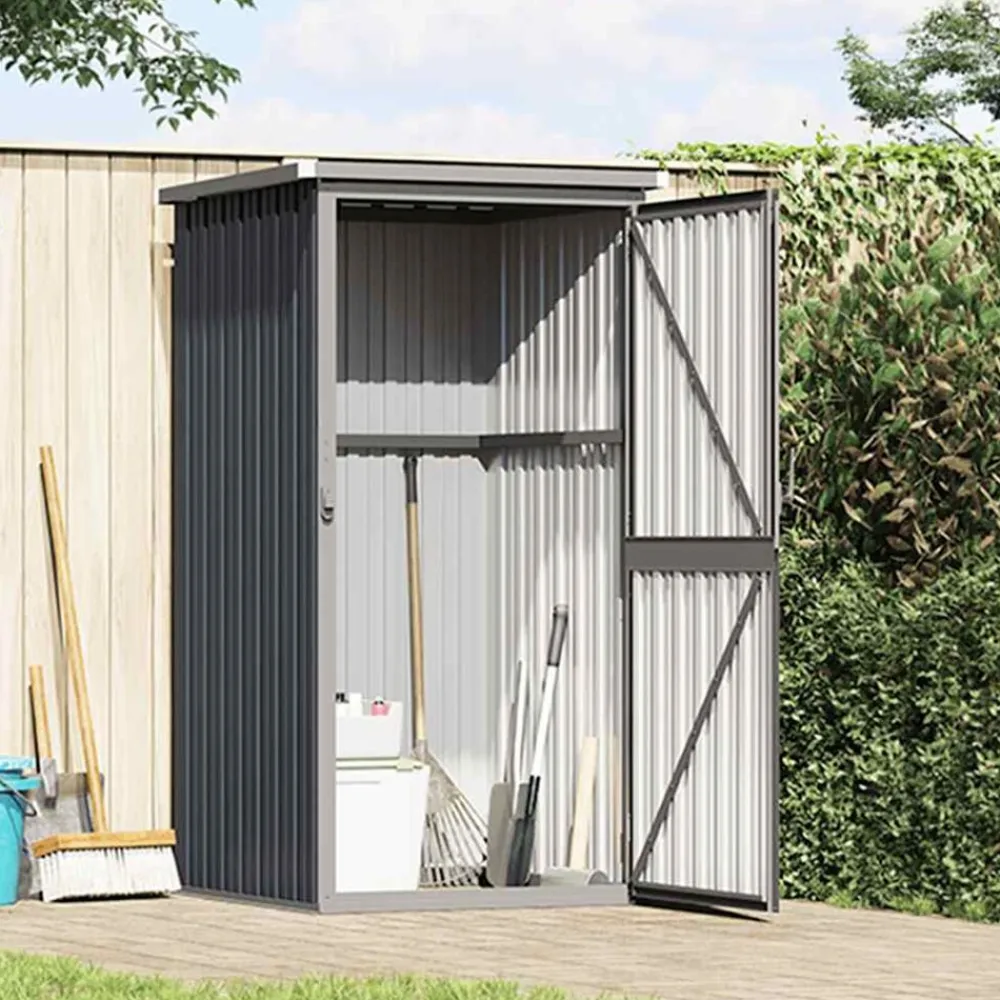 vidaXL Abri à outils de jardin 88x89x161 cm acier galvanisé