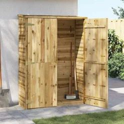 Pelouses & Jardins-vidaXL Abri à outils de jardin 123x50x171 cm Pinède imprégnée