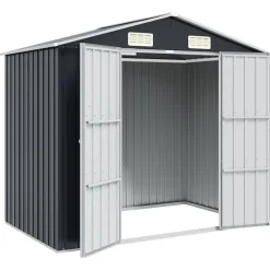 vidaXL Abri de jardin 205x129x183 cm Acier galvanisé