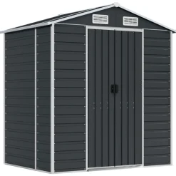 vidaXL Abri de jardin 191x130x198 cm acier galvanisé