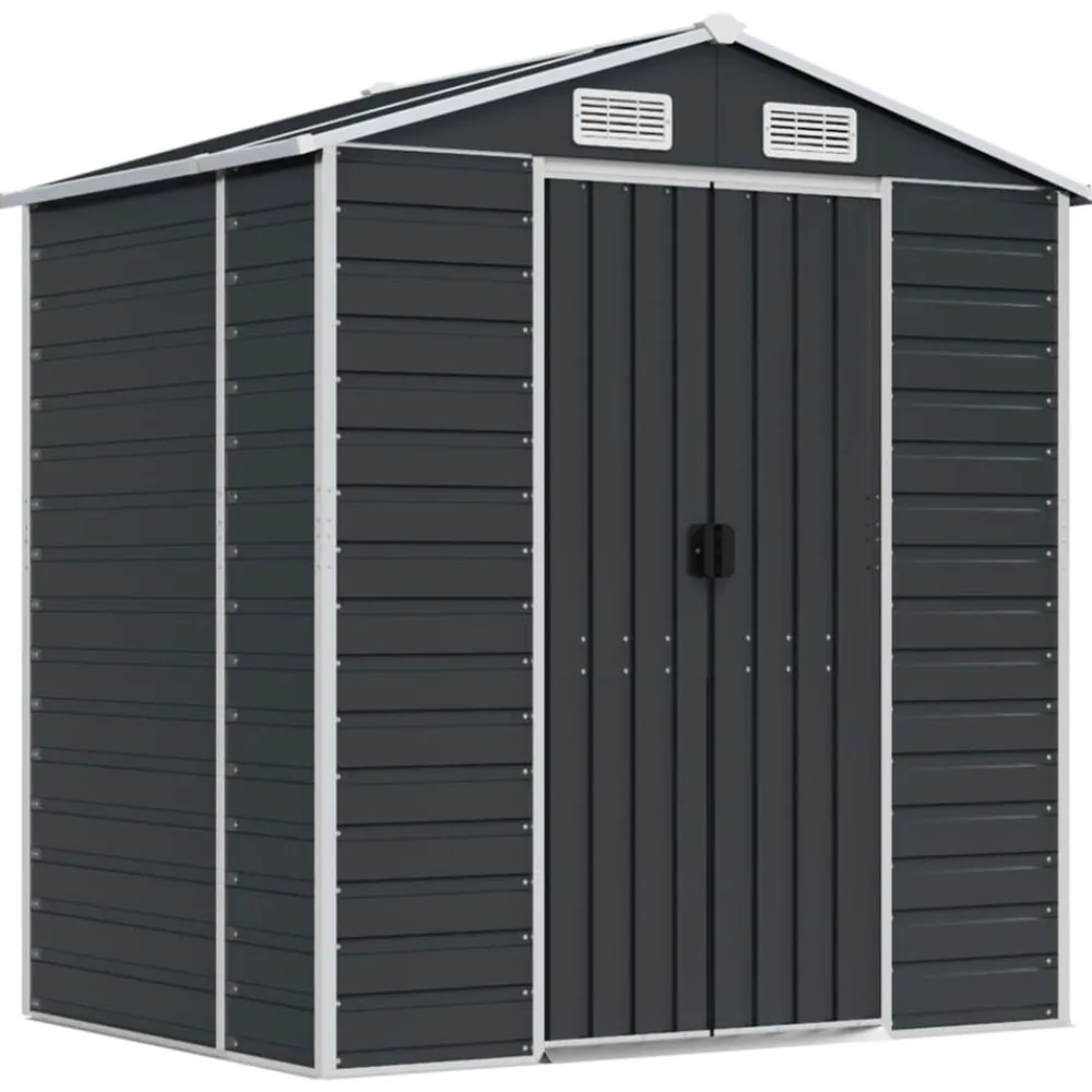 vidaXL Abri de jardin 191x130x198 cm acier galvanisé