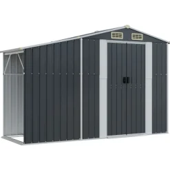vidaXL Abri de jardin 277x93x179 cm acier galvanisé