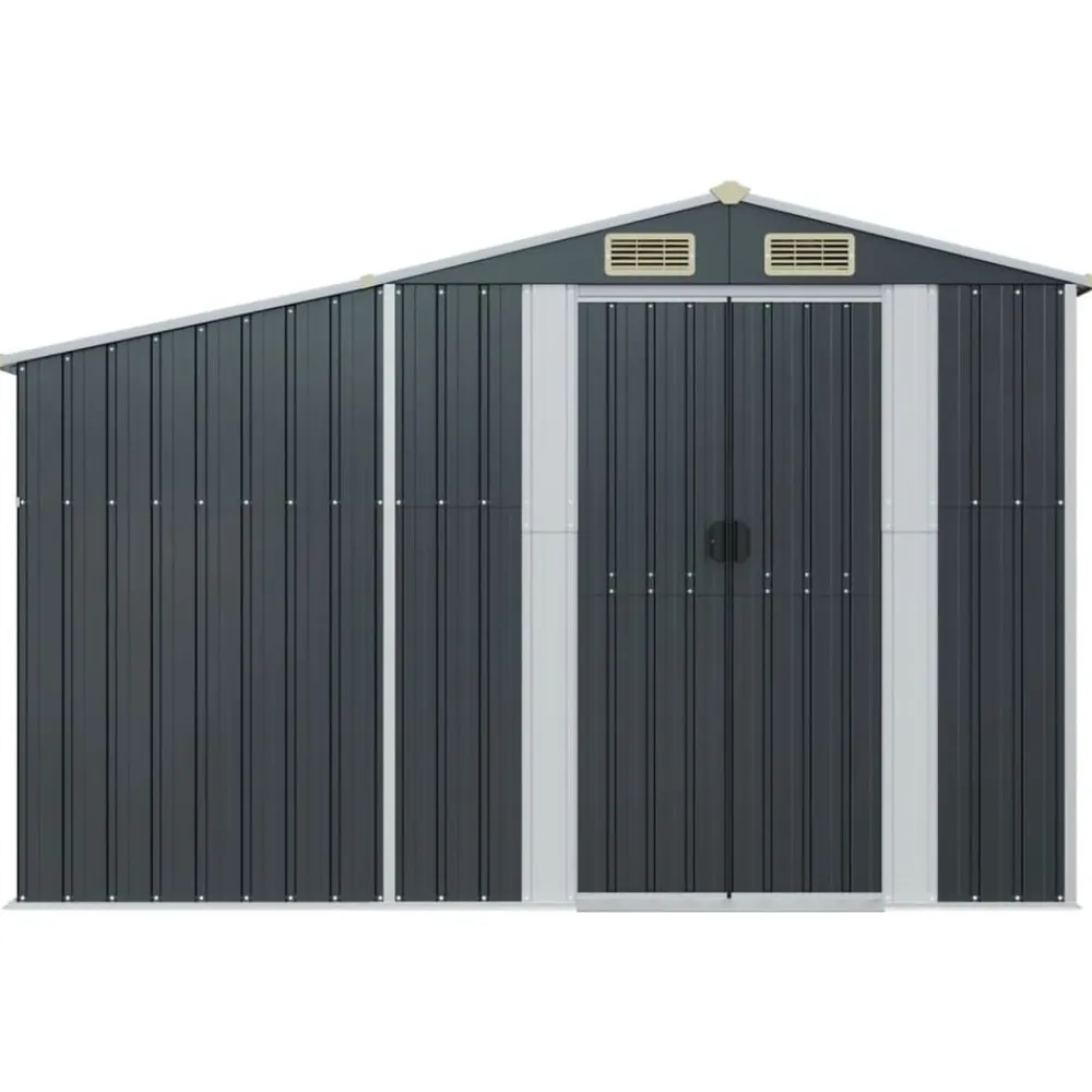 vidaXL Abri de jardin 277x93x179 cm acier galvanisé