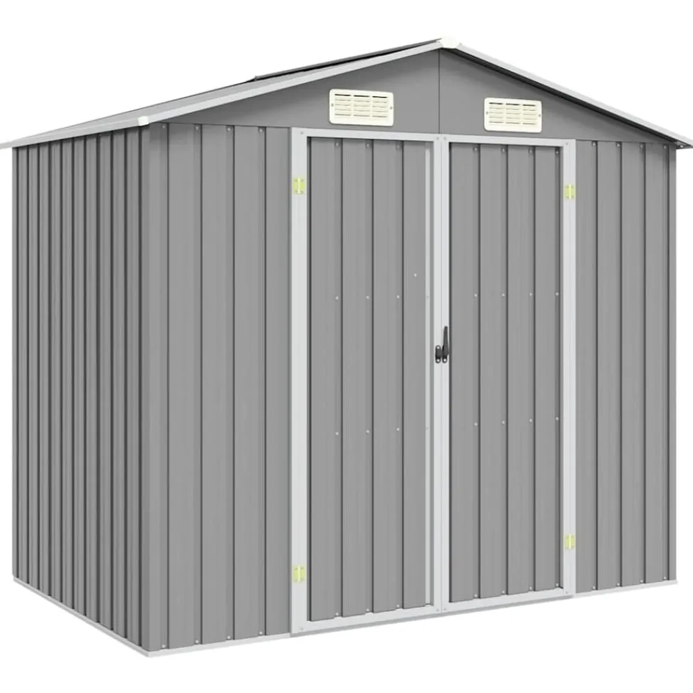 vidaXL Abri de jardin 205x129x183 cm Métal galvanisé